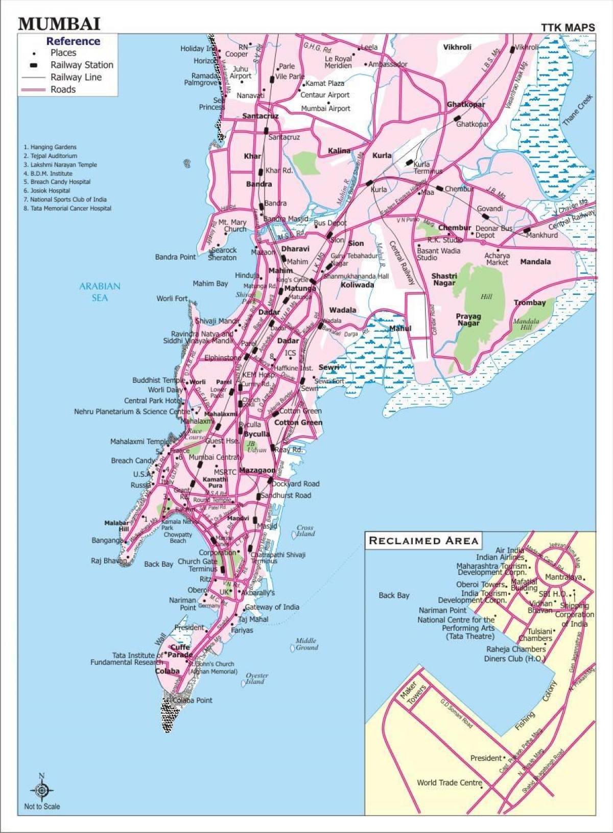 Транспортная карта Мумбаи - Бомбей